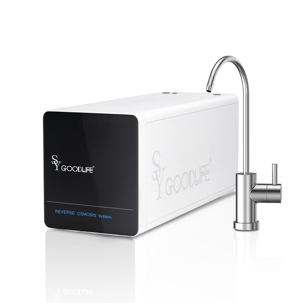 SY GOODLIFE DF-56 Reverse Osmosis System, Tankless,not Require Electricity Reverse Osmosis Under Sink Water Filter,2:1 Pure to Drain,0 Power Consumption