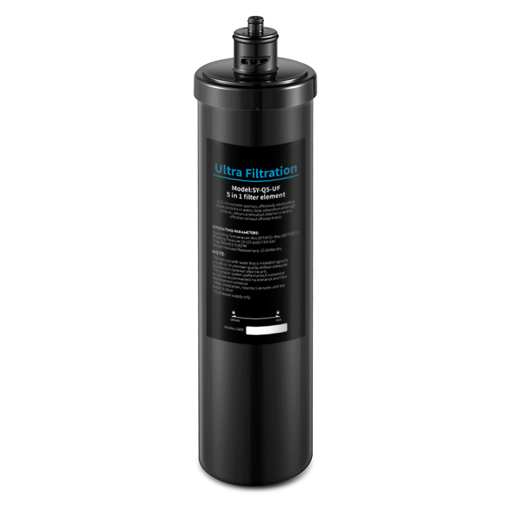 Q5-UF15,0.01 Micron Ultra Water Filter,Under Sink Water Filtration System, Reduces PFAS, PFOA/PFOS, Heavy Metals, Chlorine, Bad Taste & Odor,NSF/ANSI 42&53 Certified.1 Year.