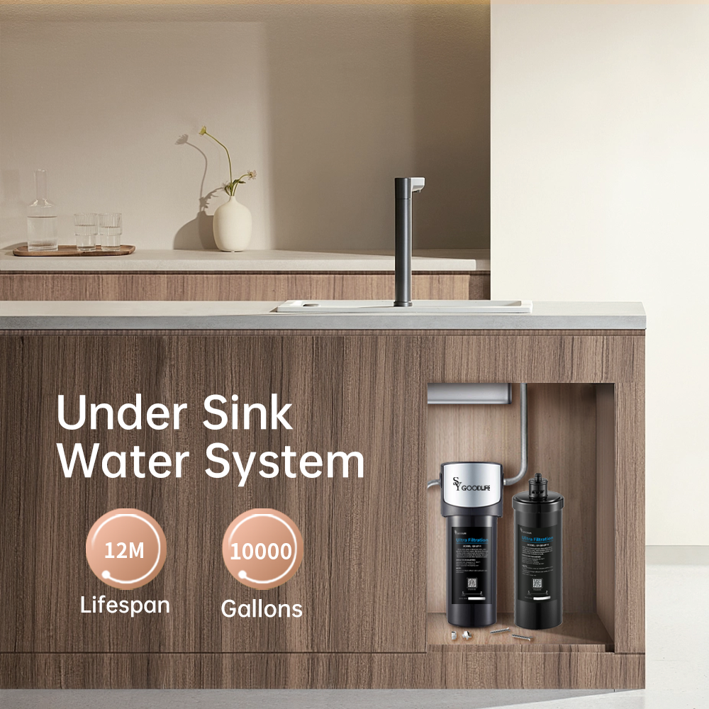 Q5-UF(AS)11inch Replace Filter Cartridge 0.01Micron For Under Sink Water Filter Direct Connect to Kitchen Faucet Reduce heavy metals, Chlorine, Bad Taste & Odor