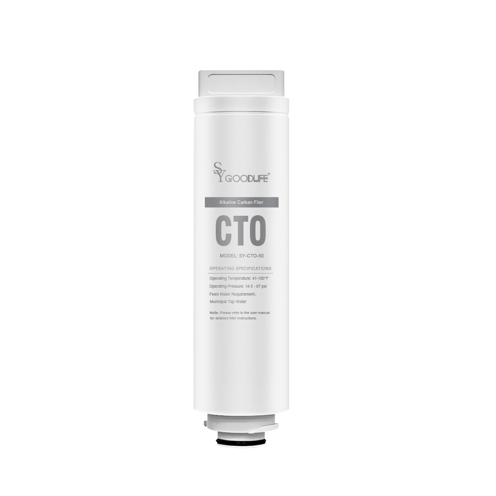 CTO Compressed Carbon Replacement Filter for SYGOODLIFE SY-U50 Under-Sink Water Purifier, 2nd-Stage Chlorine & Odor Removal Filter